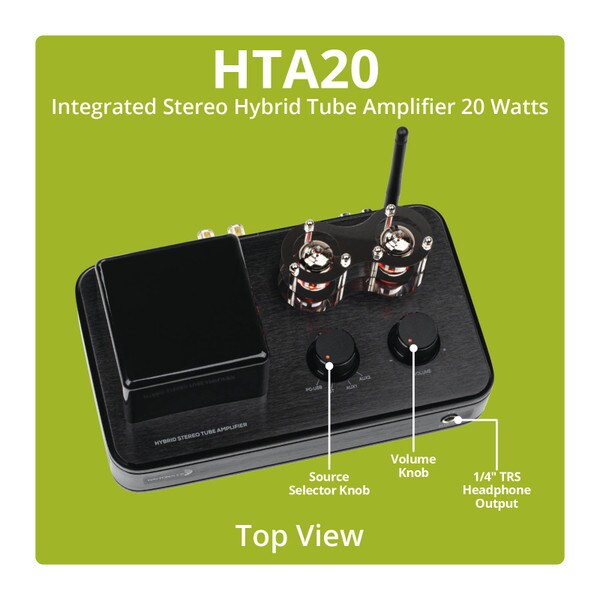Main product image for Dayton Audio HTA20 Integrated Stereo Hybrid Tube Amplifier 20 Watts300-3846